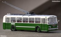 Коллекционная масштабная модель 1:43 Троллейбус ЗиУ-5 бело-зеленый (Classicbus)